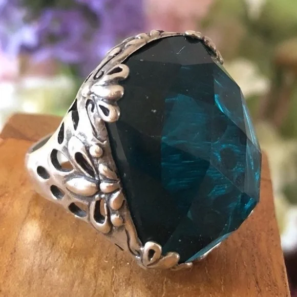 Silpada Sterling Silver Caspian Sea Ring R2456 Size 7